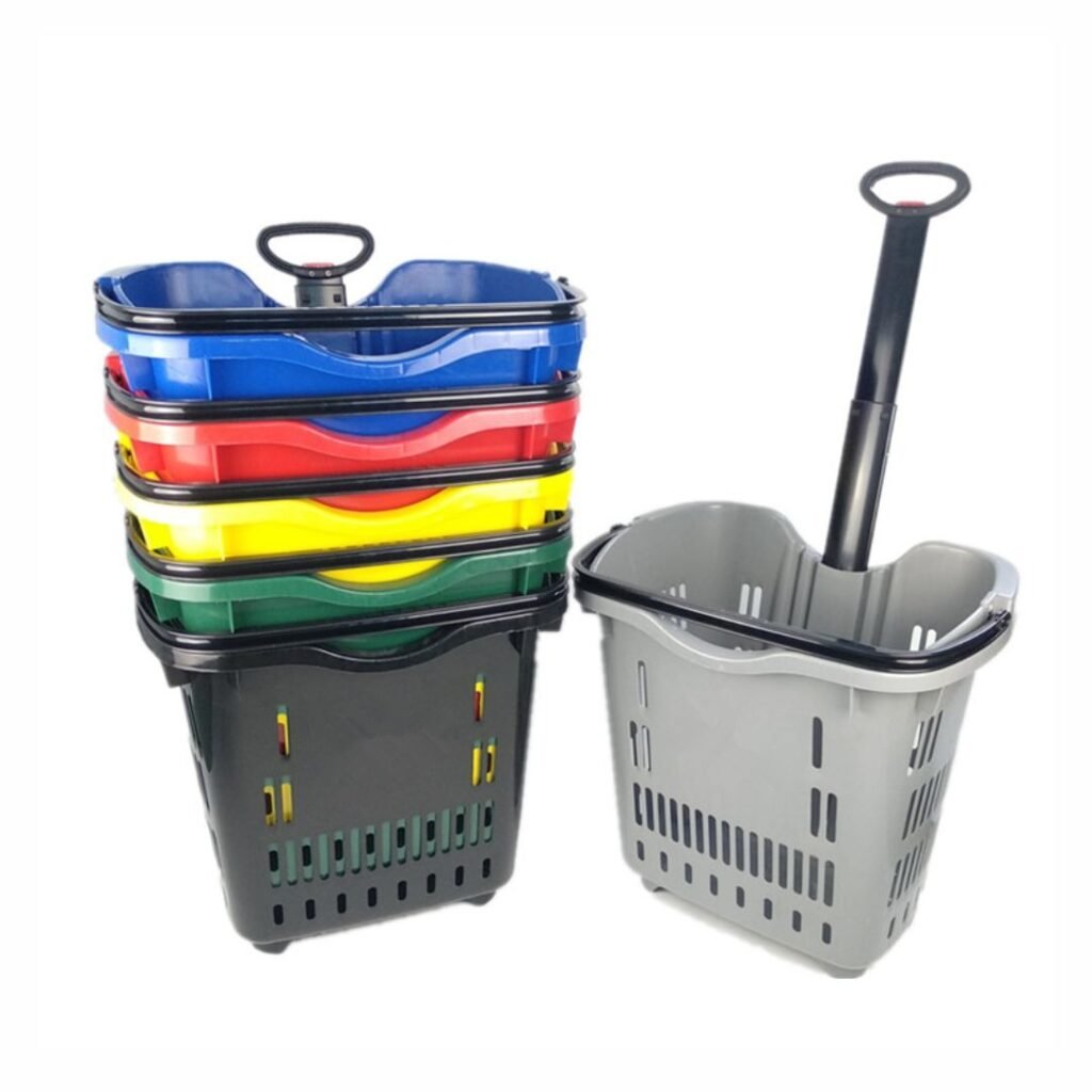 Plastic Shopping Roller Baskets